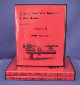 Clockmaker Watchmaker Lathe Projects DVD Volume II